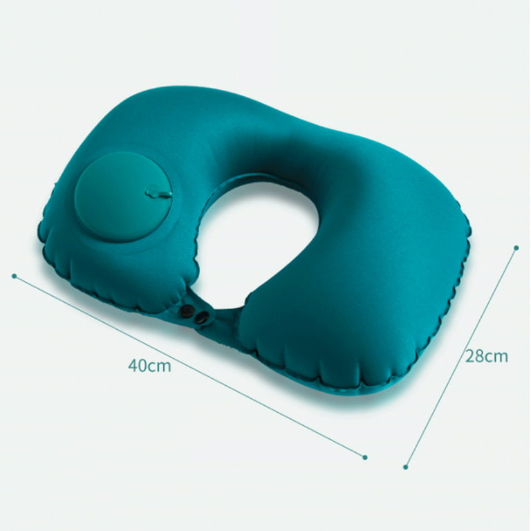 D-GROEE Inflatable Memory Foam Travel Pillow, U Shaped Neck Pillow, Ultra  Soft Comfortable Cushion for Neck Support, Lightweight Headrest, Great for  Airplane Chair, Car 