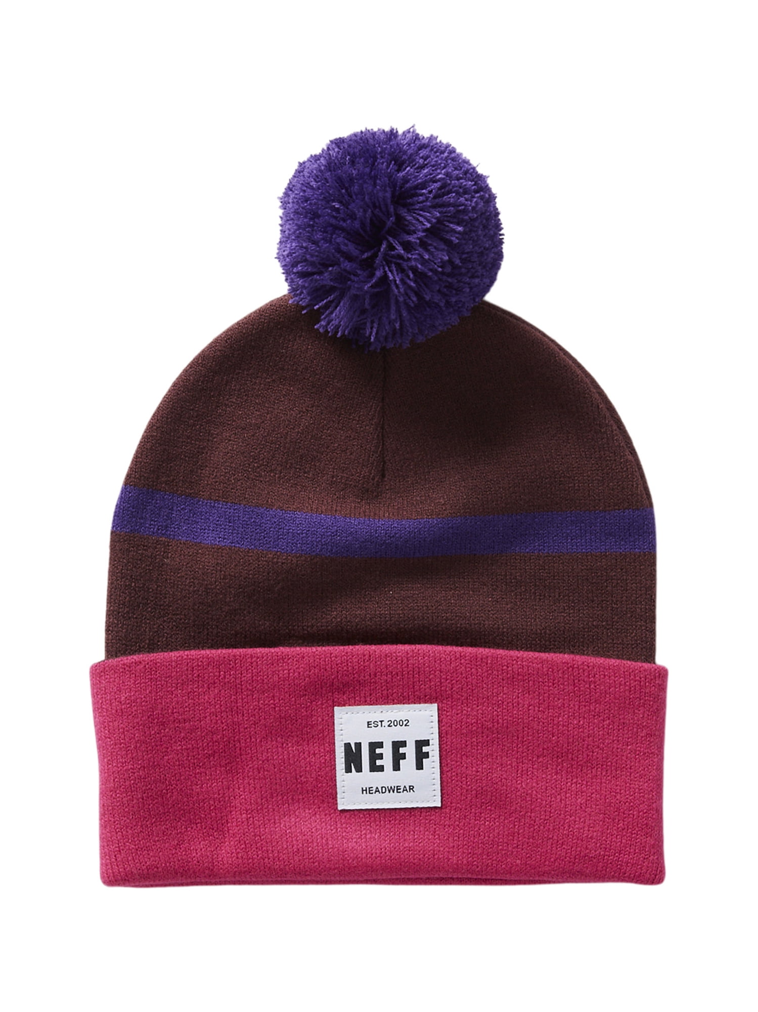 Neff Lawrence and Stripe Pom Men s Beanie 2 Pack Walmart Business Supplies