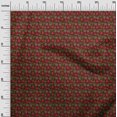 thumbnail image 2 of oneOone Polyester Lycra Fabric Leaves & Floral Block Print Fabric BTY 56 Inch Wide, 2 of 4
