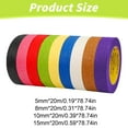 thumbnail image 3 of 9 Roll Colored Masking Tape Pack 22 Yards x 1 Inch Craft Tape for Arts, Labeling, and School, 3 of 8
