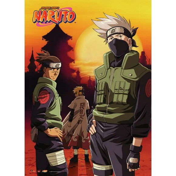 Défilement Mural - Naruto Shippuden - Nouveau Kakashi Iruka Yondame Art Anime ge9678