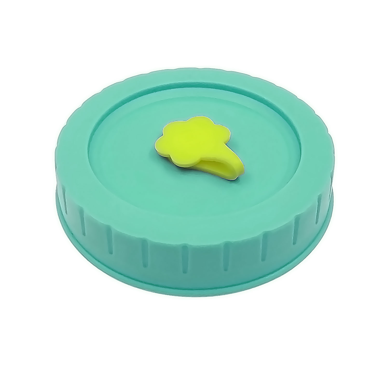 Leak Proof Mason Jar Lid 2.8*0.4in With Straw Hole Kitchen Supplies