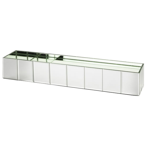 Koyal Wholeale Mirror Vase Centerpieces Gatsby Decor Oblong Rectangle Mirrored Glass For Wedding Table Flowers 24 L X 4 W H Com Koyal Wholeale Mirror Vase Centerpieces, Mirrored Rectangle Vase