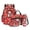 Axolotl Strawberry Heart Red, variant on Xixirimido Cartoon Dinosaur Green Camouflage 4Pcs Backpack Set for Boys, Kids Book Bags with Lunch Box Pencil Case Water Bottle Holder, 17 Inch School Bag Set for Elementary Middle School