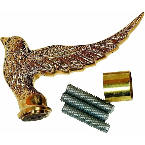 Bird Handle Shiny Vintage Walking Cane Stick, Elegant Folding Design, Easy to Fit, Perfect Gift