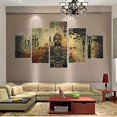thumbnail image 3 of de 3 de Pared para decoración de hotel, hogar, de oficinas, oficina, restaurantes, cafeterías 4 buda (juego de 5 piezas) Colco Pintura de pared, 3 of 5
