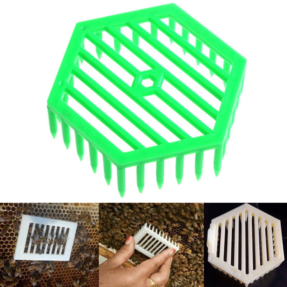 1PC Plastic Green Queen Marker Cage Clip Bee Catcher Beekeeping Tools ☆ 