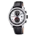 thumbnail image 1 of Festina Chronographe Intemporel Bracelet en Cuir Cadran Argenté Quartz F20695-1 100 m Montre pour Homme, 1 of 1