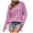 Purple, variant on Herrnalise Women's Spring Summer Tops Fashion V Neck Long/Short Sleeve Pullover Knitted Casual Fall Sweater S-XL