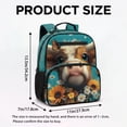 thumbnail image 6 of Yuyamidu Highland Cow Toddler Backpack for Boys Girls, 13.5 Inch Preschool Backpack with Durable Polyester and Multi-Pocket Storage, 6 of 6