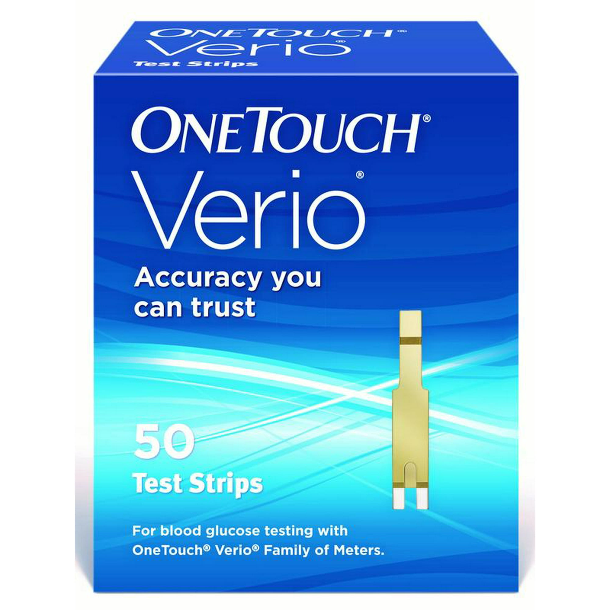 OneTouch Verio Blood Glucose Test Strips, 50 Ct