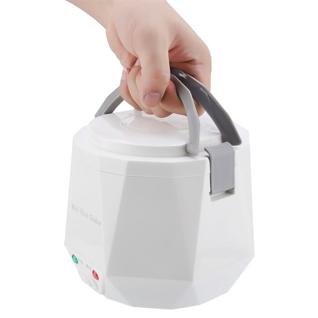 Cuiseur à Riz Portable 24V 140W 1,6 L Cuiseur à Riz Électrique Portable Multifonction Cuiseur Vapeur pour Camion Blanc