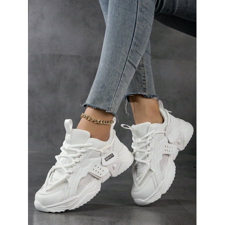 

Large Size Women‘s Casual Sports Shoes Comfortable Thick-soled Height-increasing Chunky Sneakers Outdoor Travel Training Shoes