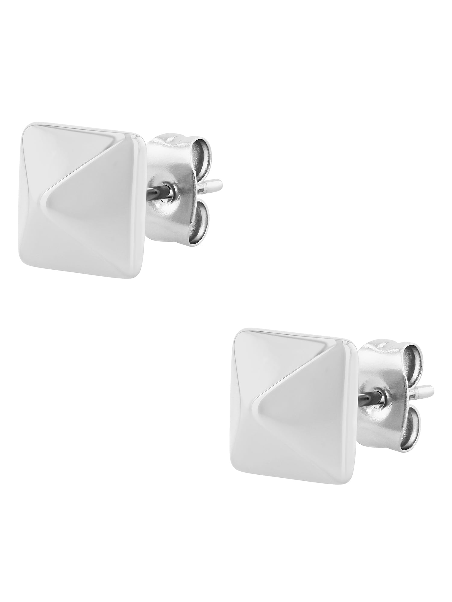 Believe by Brilliance Men's Stainless Steel Gothic Set of Earrings (Set of 3)