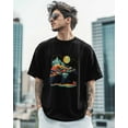 thumbnail image 4 of Men's T-Shirt Abstract Nature Landscape Bear Short Sleeve Casual Tee Classic Crew Neck T-Shirt for Men, 2XL, 4 of 7