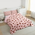 thumbnail image 4 of Feelyou Romantic Love Heart Bedding Comforter Set, Fashion Leopard Cheetah Print Twin Comforter Sets, Teens Kids Girls Women Reversible Bedding Set, Ultra Soft Bedroom Decor, 2 Pieces, 4 of 9