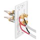 thumbnail image 5 of 2X Placa de Pared de Altavoz de 4 Postes Placa de Pared de Cine en Casa Panel de Audio para 2 Altavoces, 5 of 5