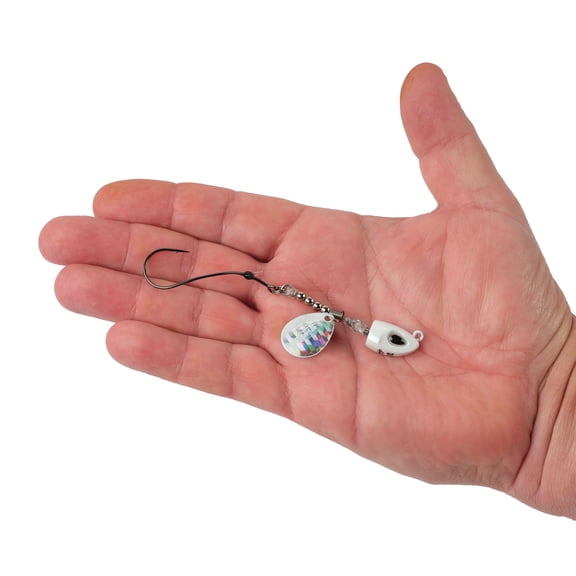 Berkley Bladed Rawler Jig, Crawler Jigs, Pearl White (1 Count)