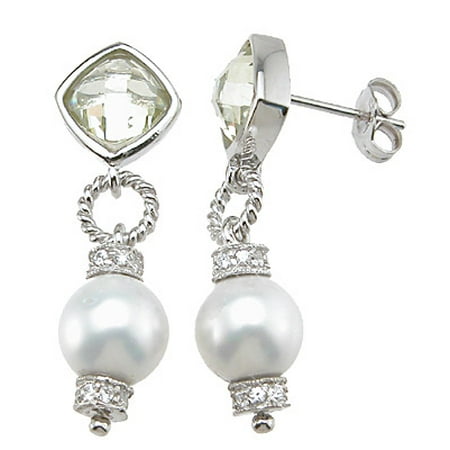 925 Sterling Silver Cute Earrings For Teen Girls Makes Unique Anniversary Gift For Her, Emerald Cut Fashion Sterling Silver Earrings