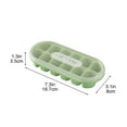 thumbnail image 3 of Japceit Silicone Ice Cube Tray, Food Grade Freezer Mold for Beverages, Reusable Ice Maker with 12 Cavities, Leak Proof Container for Cocktails and Drinks, 3 of 9