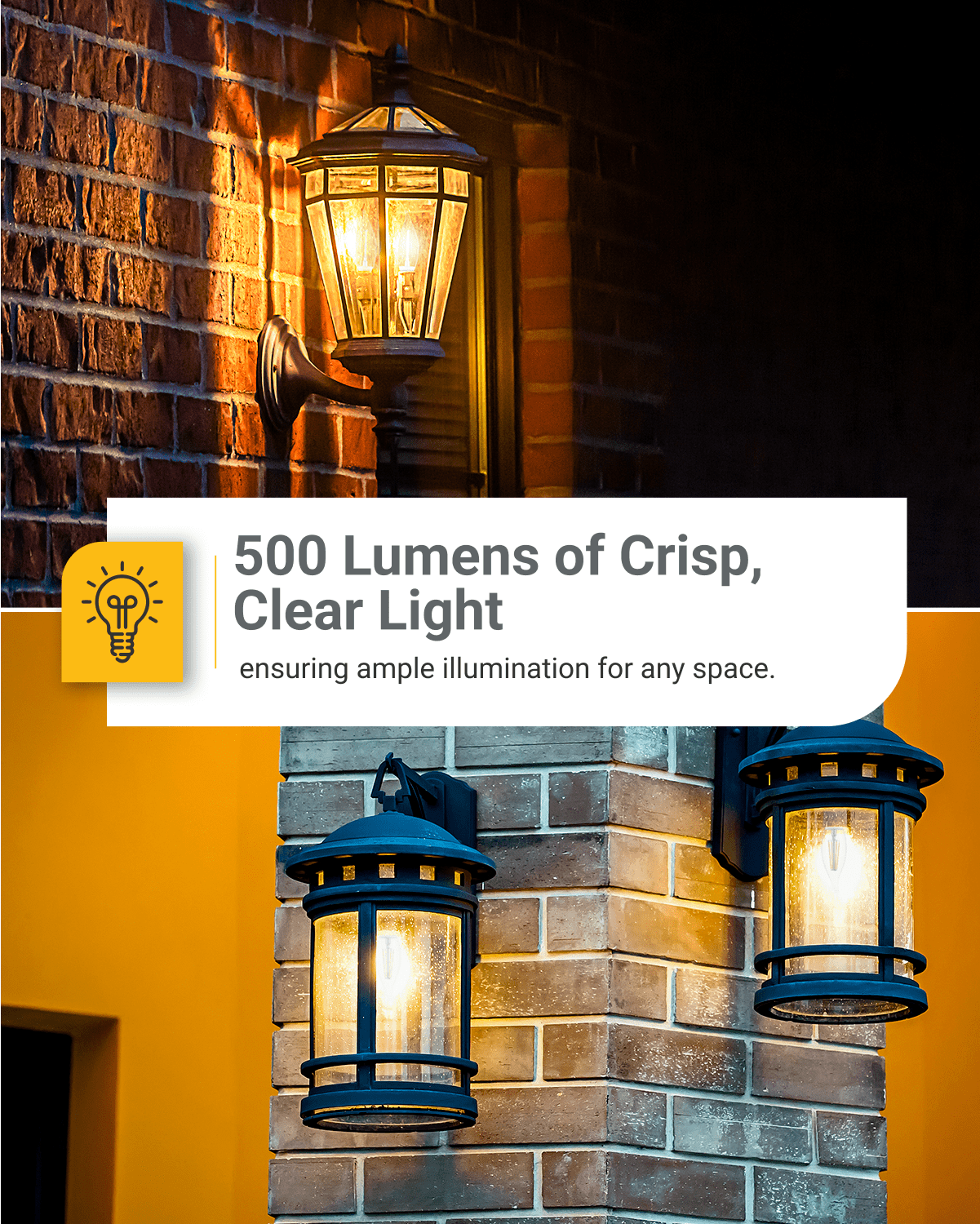Sunco 10 Pack Dusk to Dawn Candelabra CA11 LED Light Bulb Outdoor, 5W Equivalent 40W, CRI90 3000K Warm White, Candle Flame Tip, Photocell Sensor, Decorative Filament, 500 Lumens, E12 Base UL