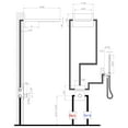 thumbnail image 5 of Three Functions Thermostatic Shower System, Dual-function Rainfall Shower Head with Handheld Sprayer, 5 of 5
