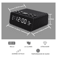 thumbnail image 2 of Reloj Despertador Digital Led Con Radio Fm Y Doble Alarma Xtellar negro, 2 of 3