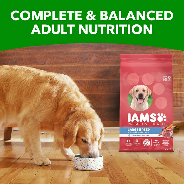 Iams Proactive Health Large Breed Adult Dry Dog Food Lamb Rice