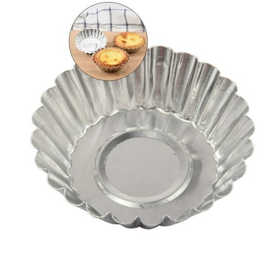 Yoloke 20 Pcs Stainless Steel Mini Tart/Pie Pans Reusable Tartlet Cupcake Baking Mold for Pies, Quiche Bakeware, Cheese Cakes, Desserts