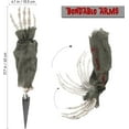 thumbnail image 4 of Halloween Outdoor Scary Skeleton Stakes Decor, Skeleton Decor with Stakes and Skull, Halloween Scary Skull and A Pair of Hand Lawn Yard Graveyard Decor, for Outdoor Halloween Party Props, 4 of 7