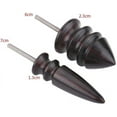 thumbnail image 2 of 2pcs Black Ebony Leather Burnisher Leather Tip Slicker Power Tool Leather Tools Polished Head for Rotary Tools, 2 of 5