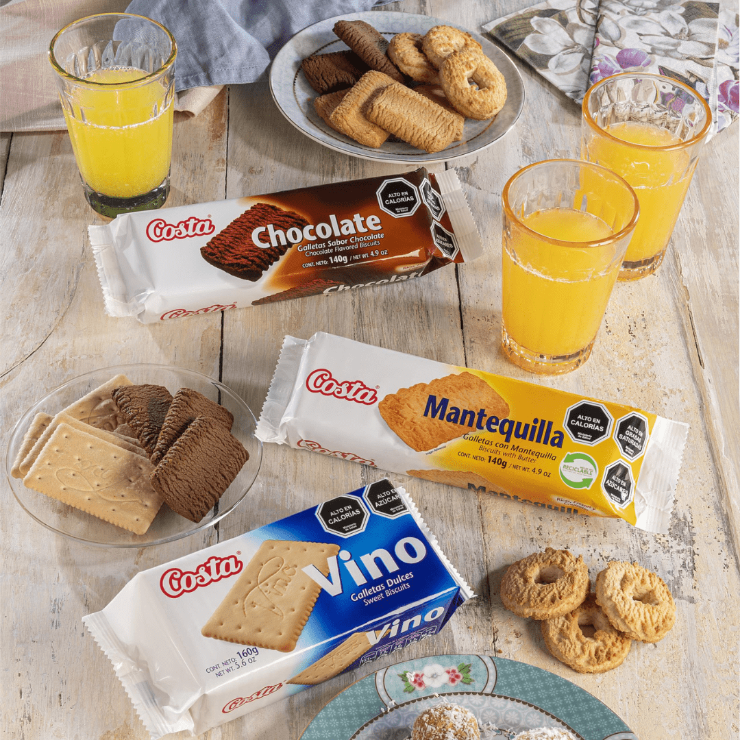 Costa Butter Cookies - Delicious Butter Biscuits, Bakery- 24 Snacks Packs (4.9oz Each)