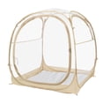 thumbnail image 4 of 4-Person Pop Up Weather-Resistant Pod Sports Tent - Instant All-Weather Shelter, Transparent Bubble Tent for Camping, Fishing, Soccer, Football, and Outdoor Events, 70"x70"x63",Lightweight & Portable, 4 of 12