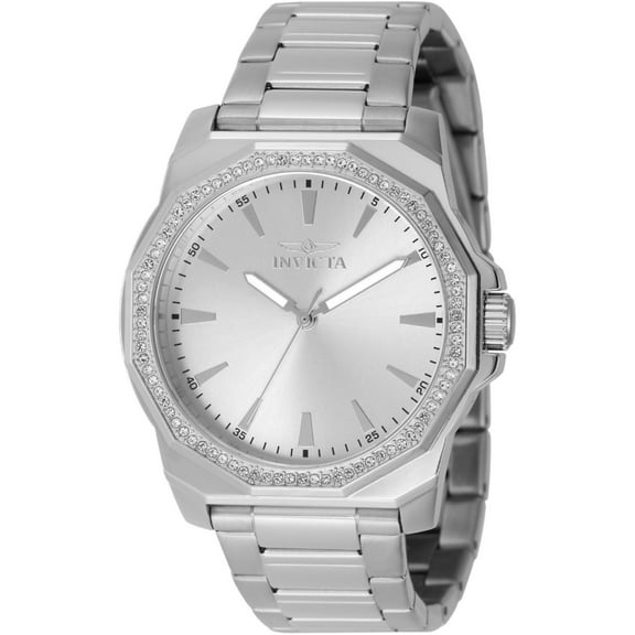 Invicta 49104 Men's Speedway Quartz Silver Tone Dial Crystal Watch