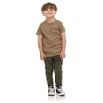 thumbnail image 2 of Cudlie 5-Pack Toddler Boys’ T-Shirts – Soft Cotton Tees for 12M to 4T – Solid Colors, Everyday Value, Soft and Comfy Basics for Play, Preschool & More - Earthy Pack, 2 of 12