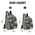 thumbnail image 2 of FORMRS Mini Backpack Purse for Women Travel Daypack Casual Shoulder Bag, Green Floral Oranges, 2 of 7
