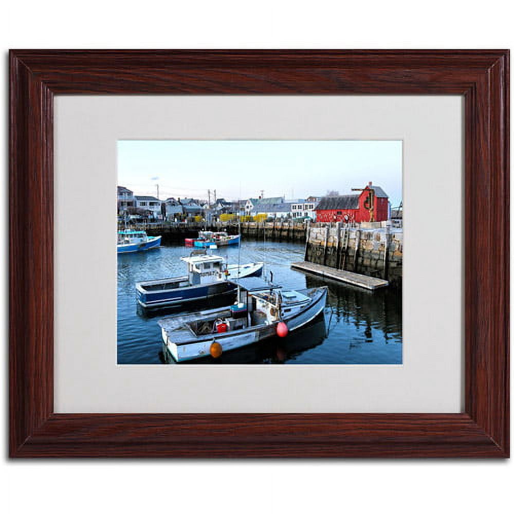 Trademark Fine Art "Boston 7" Matted Framed Art by CATeyes
