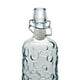 thumbnail image 3 of Botella de Vidrio Grueso, Tapa de Goma con Cierre Hermético Reutilizable, Envase de Vidrio Transparente con Relieve, 1 Litro, Espiral Azul, 3 of 4