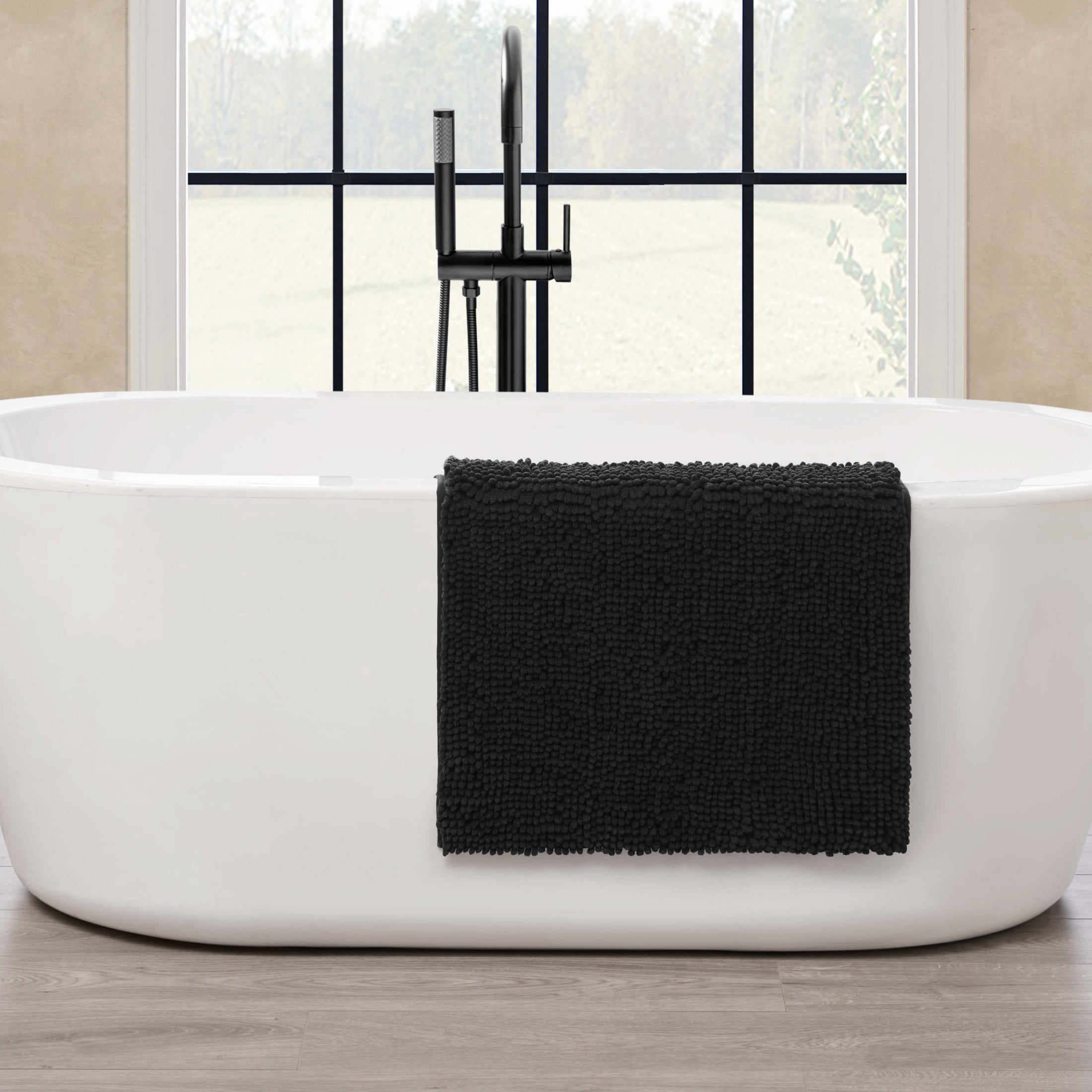 Resort Collection Chenille Plush Loop Bath Mats