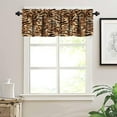 thumbnail image 4 of Tiger Fur Texture Printing Valance,Wild Snimal Fur Youth Children Family Bedroom Living Room Kitchen Decorative Window Valance 1 Panel 54" x 18", 4 of 5