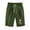 Olive Green, variant on WREESH Womens Summer Beach Shorts Cotton Linen Shorts Fashion Short Printed Tight High Waist Pocket Elasticity Sports Half Shorts Olive Green