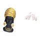thumbnail image 5 of Elegante conjunto de figuras de resina de mujer africana y , centro de mesa único, decoración creativa para el hogar, adorno para la entrada,, 5 of 8