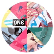 ONE Pleasure Plus + Silver Lunamax Pocket Case, Premium Lubricated Latex Condoms 24 Count (Bulk)