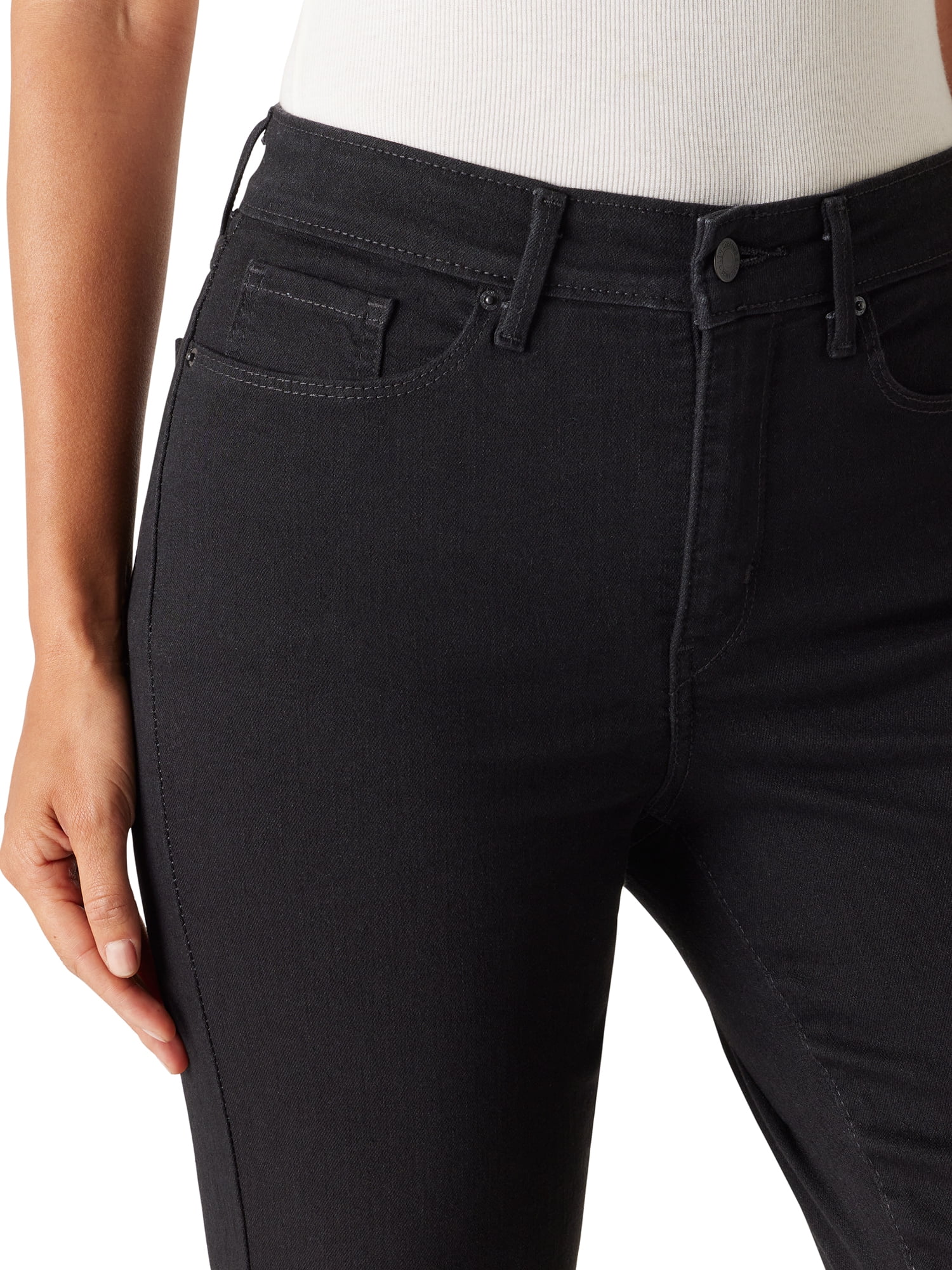 Levi Strauss Signature Women's Mid Rise Skinny Jeans, Tummy-Smoothing Pannel, Sizes 2-20