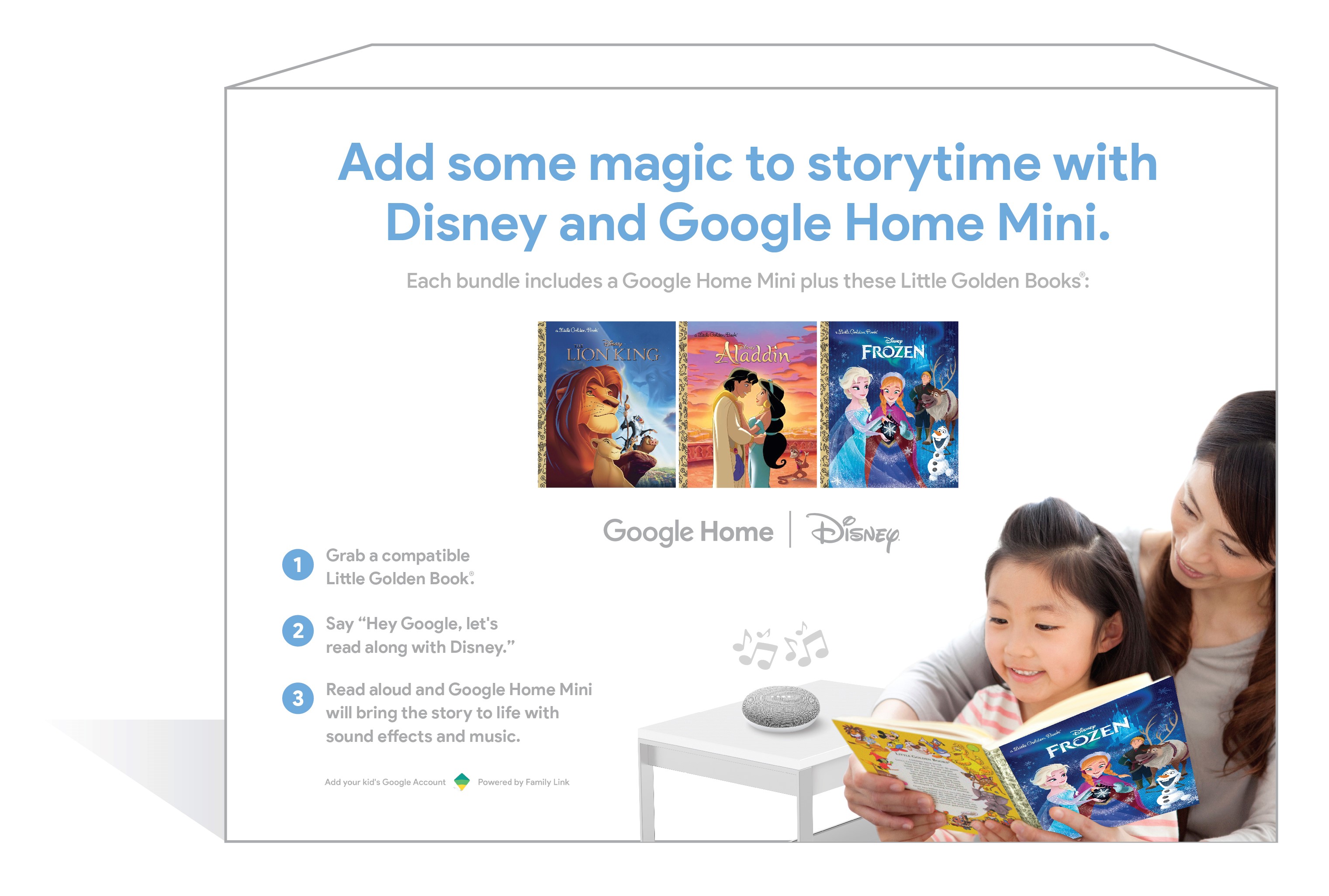 Google Home Mini (Chalk) + 3 Disney Little Golden Book - image 2 of 5