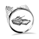 thumbnail image 1 of Anillo de compromiso de boda de amor ajustable Unbranded M, 1 of 3