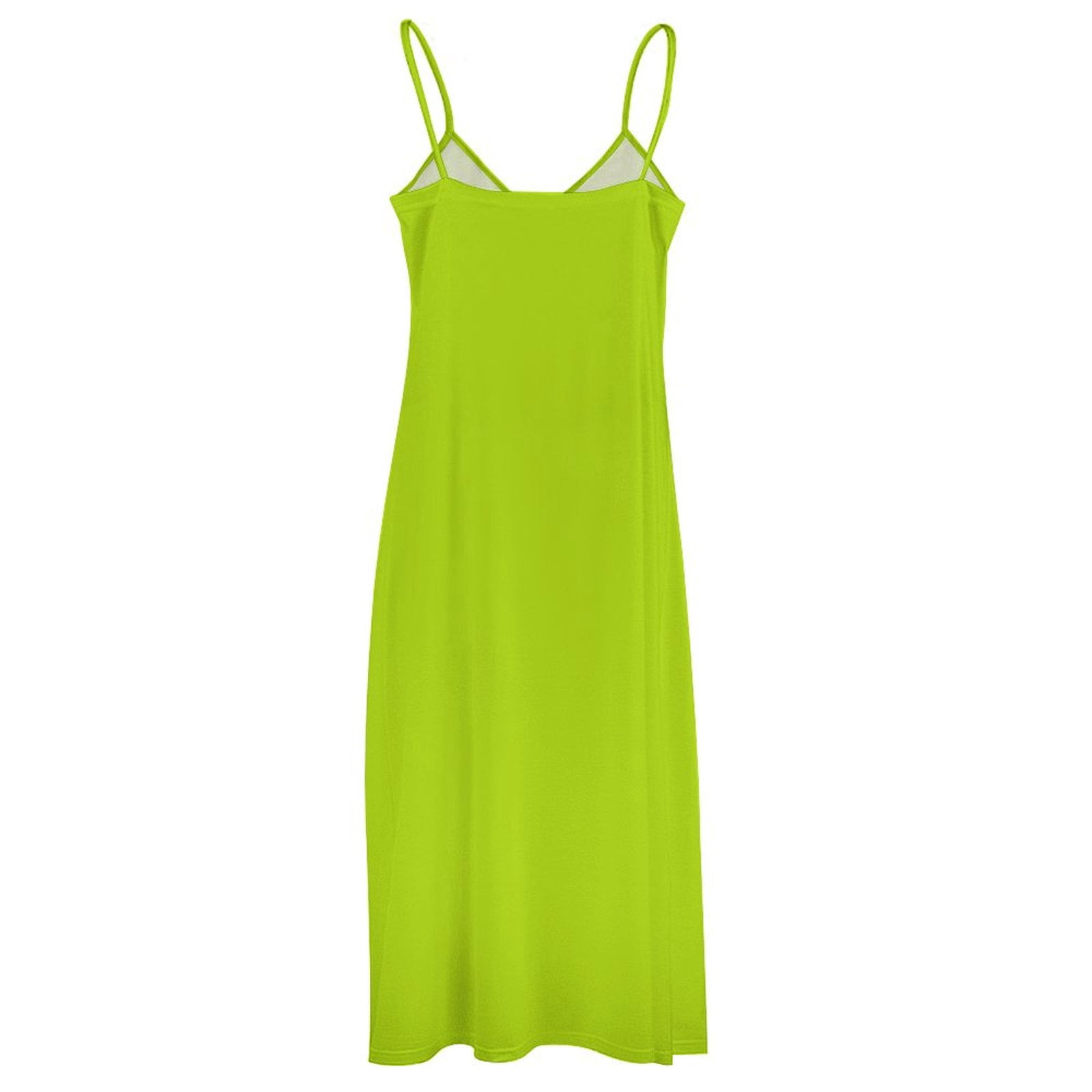 slim fit dress slacks Nova Tie Back Dress in Lime | OMNES | Ethical & Affordable Clothing main image 1