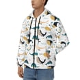 thumbnail image 3 of Kdxio Cute Whale Print Men Hoodies Casual Hoodies for Men with Zip Pockets Full Zip Long Sleeve Sweatshirt Sports Hooded Jacket-XX-Large, 3 of 5