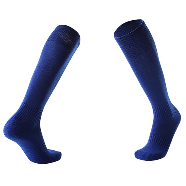 BYHONG Socks for Women Adult Soccer Socks Solid Color Simple Long Comfortable Breathable Non Running Socks Womens Blue One Size