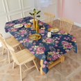 thumbnail image 3 of Pioneer Flower Floral Print Pattern Rectangle Tablecloth 60"x102",Waterproof Polyester Rectangle Table Cloth, Wipeable Spillproof Polyester Tablecloth for Dining, Camping, Indoor and Outdoor, 3 of 6